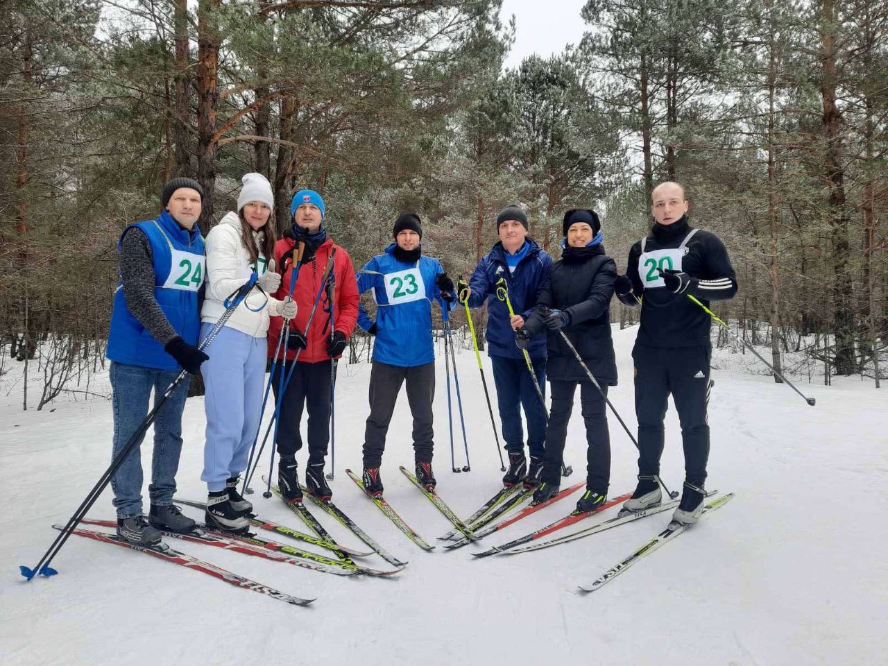 27 января 2024г, в лесном массиве Альбертин состоялись соревнования по лыжным гонкам среди организаций г.Слонима и района.
