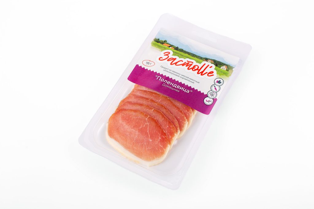 Продукт из свинины сыровяленый Полендвица домашняя в/с 90г