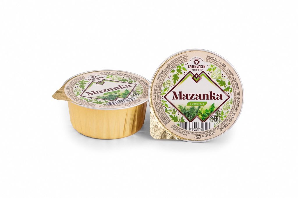 Мазанка с зеленью, 125 г