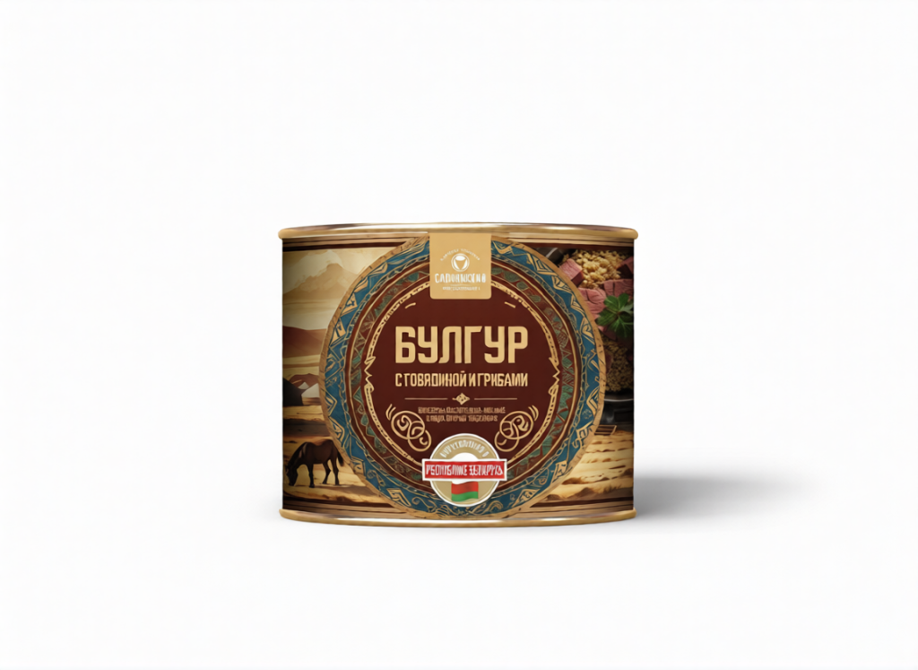 Булгур с говядиной и грибами